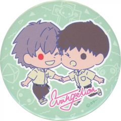 [중고] 배지 핀즈 나기 카오루 & 이카리 신지 (손 연결) [에반게리온 × 세리아 EVA PILOTS 시리즈 캔 배지 제 2 탄]