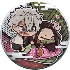 【中古】バッジ・ピンズ 不死川実弥＆竈門禰豆子 「鬼滅の刃 キャラばんちょうこう缶バッジ 参ノ型」