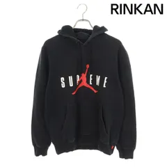 シュプリーム ×ナイキ NIKE  Jordan Hooded Sweatshirt ロゴプリントパーカー メンズ M