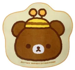 【中古】タオル・手ぬぐい(キャラクター) チャイロイコグマ形 ダイカットタオル(ハンドタオル) 「一番くじ リラックマ ～はちみつの森の収穫祭～」 E賞