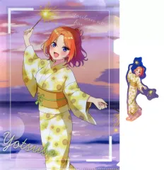 【中古】グッズセット 中野四葉 クリアファイル＆ステッカーセット 「きゃらっとくじ TVスペシャルアニメ 五等分の花嫁＊ ～灯る、ひと夏の声～」 D賞