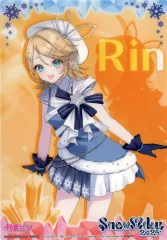 【中古】クリアポスター 鏡音リン(Art by みすみ) 「ジャンボカードダス/フラットガシャポン 初音ミク SNOW MIKU 2025 A5クリアビジュアルポスター」