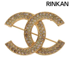 シャネル ココマークラインストーン装飾ブローチ メンズ