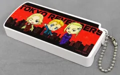 【中古】収納・携帯用アイテム 集合(赤) 小物スライドケース ミニキャラ 「TSUTAYA×東京リベンジャーズ スーツVer.描き下ろしPOP UP SHOP」