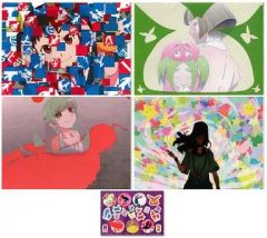 [중고] 클리어 파일 그림자 봉 & 도끼 노기 (다른 3 장) A4 클리어 파일 & 스티커 [이치 반 쿠지 프리미엄 <이야기> 시리즈 두 번째 시즌] F상
