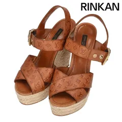 ルイヴィトン ウェッジソールサンダル レディース 35.5