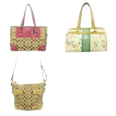 コーチ COACH シグネチャー バッグ 3点セット マルチカラー ☆AA★ /MKS