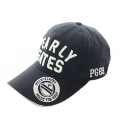 パーリーゲイツ PEARLY GATES キャップ 帽子 FR 黒 ブラック ロゴ刺繍 ロゴパッチ 無地 /RI ■OS