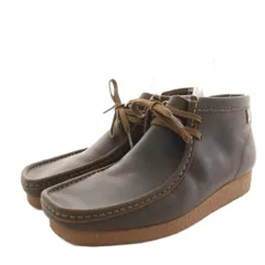 クラークス clarks コレクション collection ワラビーブーツ ショートブーツ レザー UK6.5 茶 ブラウン 26159435 /YT ■MA