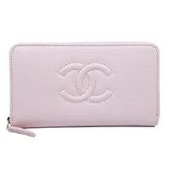 【名東】シャネル 財布 ラウンドファスナー キャビアスキン ココマーク PK/GD金具 ランダムシリアル 女性 レディース 保存袋 箱 新品未使用