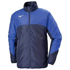 新品 [ミズノ] トレーニングウェア ウィンドブレーカージャケット スタンダード 防風 32ME9120 ディープネイビー×サーフブルー 日本 S (日本サイズS相当)