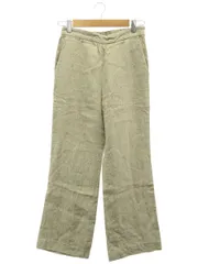 Deuxieme Classe (ドゥーズィエムクラス) Linen Flare パンツ ベージュ 38