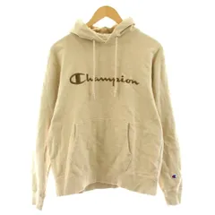 チャンピオン CHAMPION パーカー プルオーバー 長袖 スウエット地 ロゴ刺繍 L ベージュ C8-U103R /KU ■ECD001