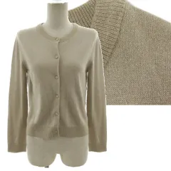 セルフォード CELFORD ECOVEROニットカーディガン CWNT201097 丸首 長袖 ラメ LBEG ベージュ 36