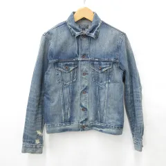 ポロジーンズ ラルフローレン POLO JEANS デニムジャケット ジージャン 長袖 シングル 綿 インディゴ ブルー L