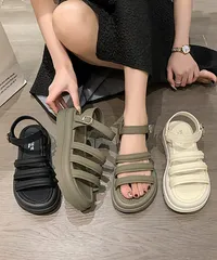 厚底サンダル スポーツサンダル