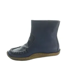 セキアリ ミッケーレ SECCHIARI MICHELE ショートブーツ レザー 37 23.5-24.0cm 紺 /MI ■OS