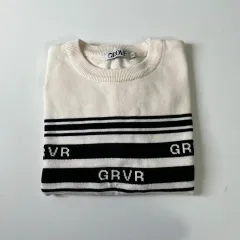 グローブ 半袖ニット アイボリー