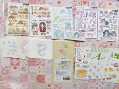 숌 문방구 폭폭이 씰ステッカー 6枚 + 模造紙 + パック 1種 まとめ