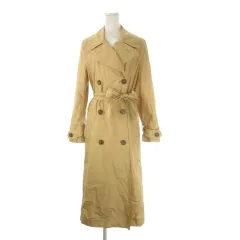 マンゴ MNG SUIT トレンチコート スプリング リボンベルト ロング丈 S ベージュ /CK14 ■ECD001