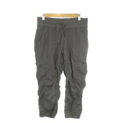 ザノースフェイス THE NORTH FACE カプリパンツ アウトドア M グレー ウエストゴム 裾ゴム ロゴ刺繍 /MN34 ■ECD001