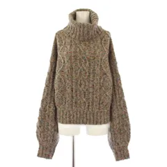 ムルーア MURUA ニット セーター ウール混 F グレージュ 長袖 タートルネック タグ付き /BB ■ECC001