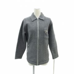 ニューヨーカー NEWYORKER フリースジャケット 上着 ミドル丈 M グレー 無地 /HO7 ■ECB001