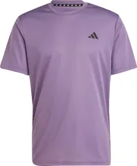アディダス adidas トレイン エッセンシャルズ トレーニング半袖Tシャツ メンズ 男性 ショートスリーブ トップス レギュラーフィット クルーネック AEROREADY  NQE20 IM4374 シャドーバイオレット
