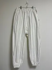 Kebos スウェットパンツ ストライプ ホワイト
