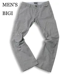 MEN'S BIGI メンズビギ 通年★ ストレッチ 千鳥格子 スリム パンツ スラックス Sz.3 メンズのサムネイル