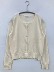 M-PREMIER エムプルミエ カーディガン/ボレロ 38 アイボリー ウール・ニット ナイロン 無地 ミドル丈 長袖