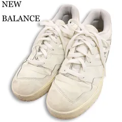 NEW BALANCE ニューバランス BB550HSA 通年★ レザー ローカット ロゴ 【550】 スニーカー Sz.24.5 cm レディース 白