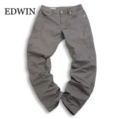 EDWIN エドウィン E403CA 春夏 COOL FLEX 麻 リネン混★ ストレッチ グレンチェック ワーク パンツ Sz.29 メンズ 灰 グレー