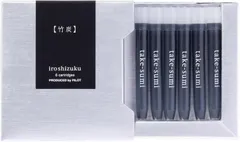 新品 PILOT 万年筆インキ 色彩雫 2色から選択 カートリッジ インキ IRF-6S / iroshizuku いろしずく 冬将軍 / 竹炭