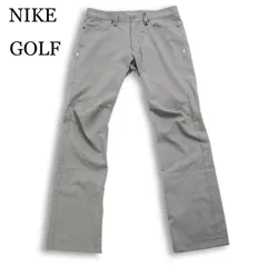 NIKE GOLF ナイキ ゴルフ 通年★ ストレッチ ロゴ刺繍 立体裁断 スラックス パンツ Sz.33 メンズ 灰 グレーのサムネイル