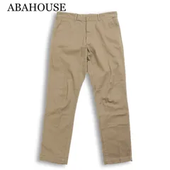 ABAHOUSE アバハウス 通年 ストレッチ★ スリム テーパード スラックス パンツ Sz.46 メンズのサムネイル