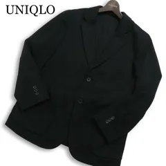 23SS★ UNIQLO ユニクロ 通年★ コンフォート 2B テーラード ジャケット Sz.M メンズ 黒