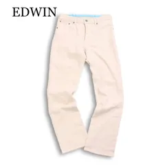 EDWIN エドウィン ER003 ジャージーズ★ 麻 リネン混 ストレッチ デニム パンツ ジーンズ Sz.M メンズ 日本製
