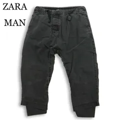 ZARA MAN ザラ マン 通年 レイヤード風★ イージー サルエル デニム パンツ ジーンズ Sz.M メンズ
