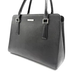 【美品】BURBERRY バーバリー ハンドバッグ トートバッグ ノバチェック サフィアーノレザー ブラック 黒 メンズ レディース ユニセックス 男女兼用