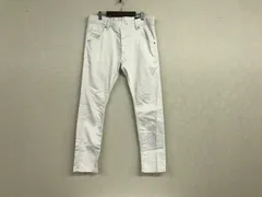 本物ディーゼルDIESELイージーダメージ加工ストレッチスウェットデニムパンツメンズサーフアメカジミリタリーストリートスケーターワークビジネススーツモードゴルフドレス白ホワイト28Sルーマニア製