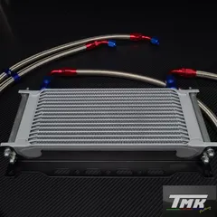 汎用 大容量 16段 オイルクーラーキット サイド廻し 【検索用】旧車 バイク専用 ゼファー400 750 1100 Z400FX Z1 Z2 ZRX XJR400 1300 XJ400 CBX CBR CB400SF CB750F GS400 刀 インパルス