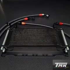 汎用 大容量 16段 オイルクーラーキット サイド廻し 【検索用】旧車 バイク専用 ゼファー400 750 1100 Z400FX Z1 Z2 ZRX XJR400 1300 XJ400 CBX CBR CB400SF CB750F GS400 刀 インパルス