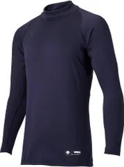 デサント DESCENTE 野球 リラックスフィットシャツヒート メンズ ハイネック 長袖 アンダーシャツ インナー 保温 防寒 起毛素材 ベースボール 部活 練習 トレーニング 試合  STD658B DNVY Dネイビー