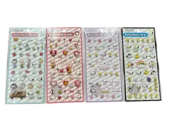 【正規品】スヌーピー　ぷくぷく立体シール4種類セット  シール交換 シール