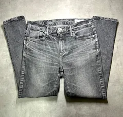 美品 upper hights アッパーハイツ THE STELLA ステラ デニム パンツ テーパード スリム TITANIUM 139219-TTN グレー 24 M