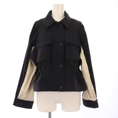 ユナイテッドトウキョウ UNITED TOKYO 2WAYツイルショートブルゾン ステンカラージャケット アウター ストレッチ バイカラー F 紺 ネイビー アイボリー 145250001 /BBのサムネイル