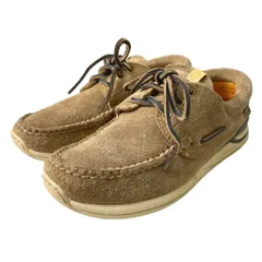 ビズビム VISVIM Americana Deck Folk アメリカーナ デッキ フォルク スリッポン モカシン スエード レザー 3ホール シューズ US 8 茶 ブラウンのサムネイル