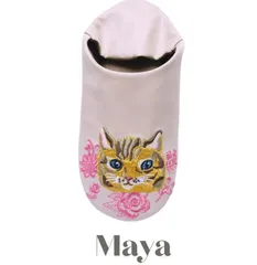 リクエスト商品　送料込み　２点おまとめセット｜【Nathalie Lete】 Embroidered Slipper｜ナタリー・レテ 猫刺しゅうスリッパ｜Maya/Blue eye｜猫 ねこ ネコ