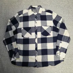 Natural フランネル シャツ チェック柄 L(100)